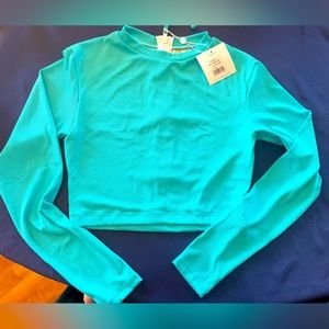 MAI cropped rash guard resort ‘23. BRAND NEW NEVER WORN